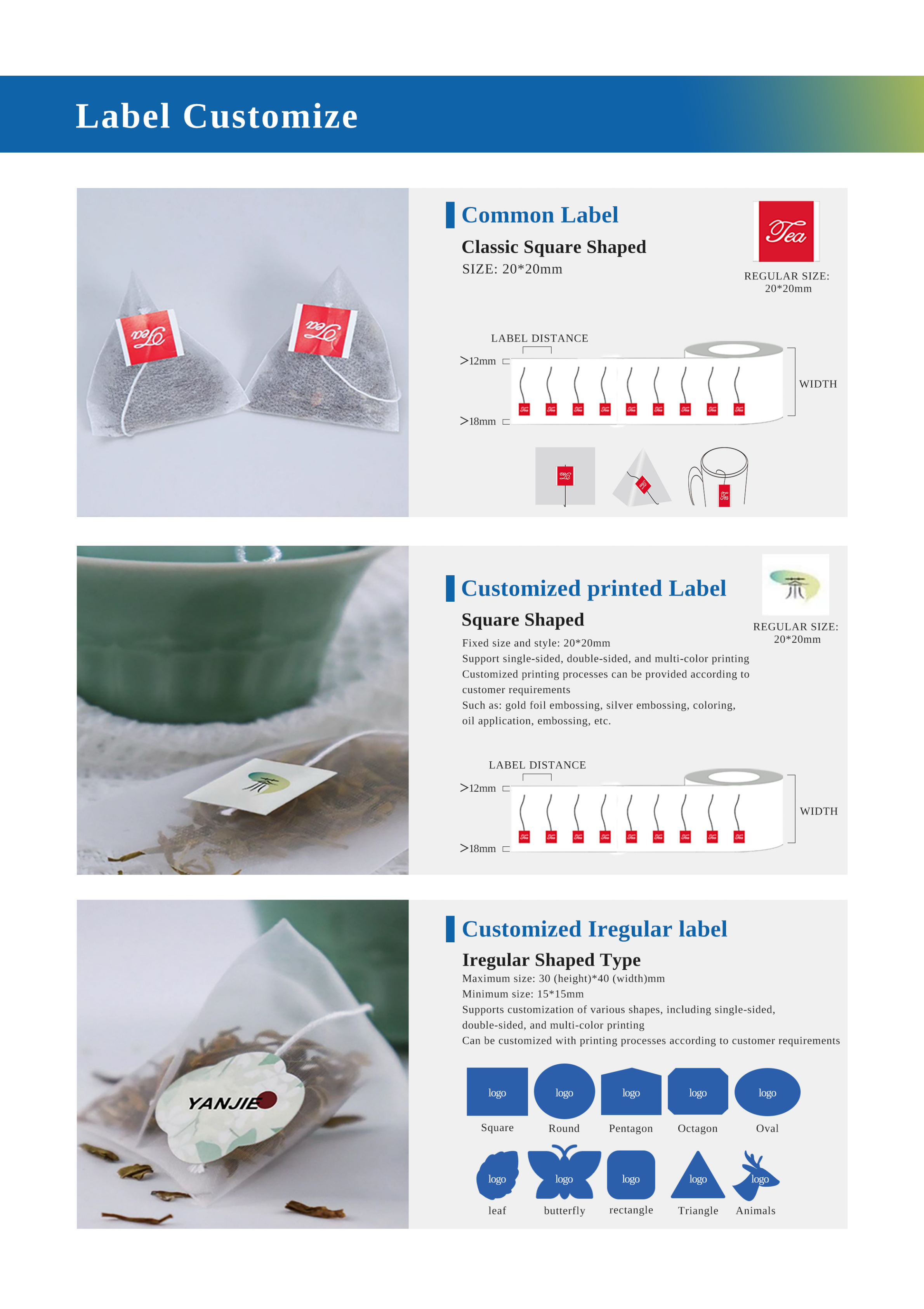 Tea bag (Triangular bags and Flat bags)(Customization)(OEM,ODM)
